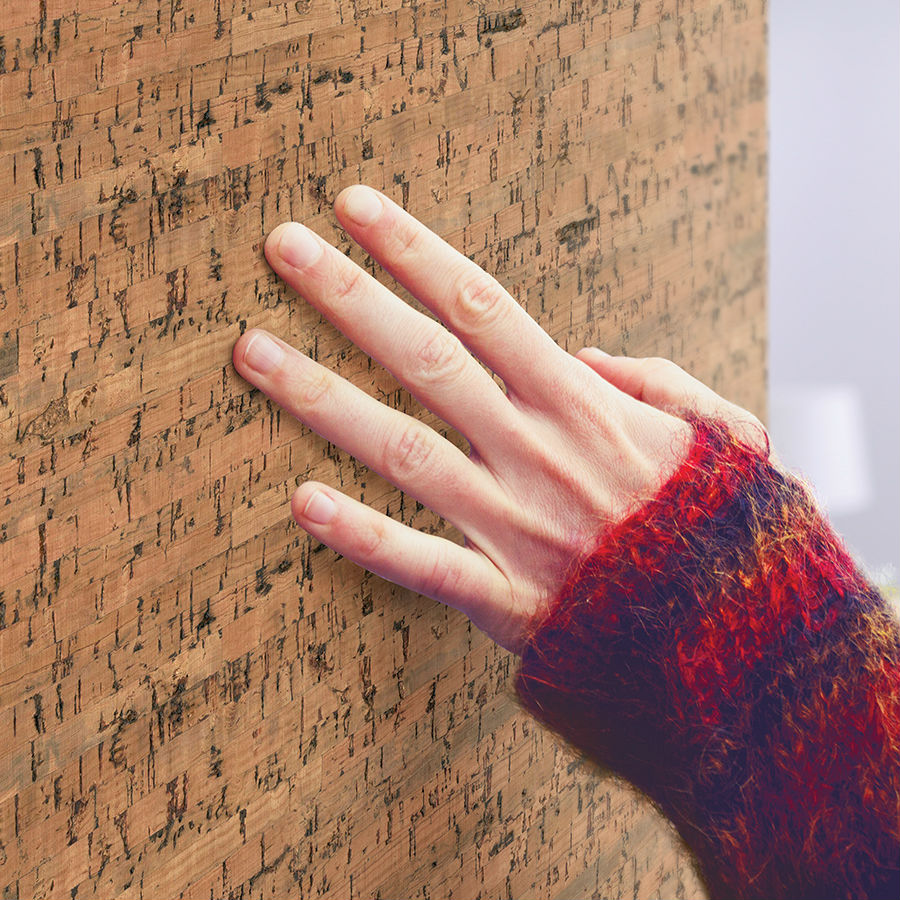 Пробковая стеновая панель Corkstyle Wall Design Costa 600×300×3 фото в интерьере